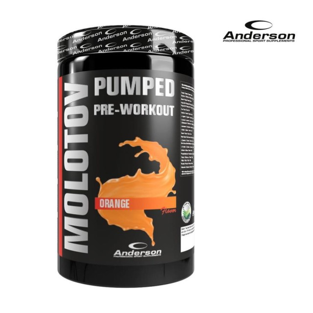 Anderson Molotov Pumped Pre Workout Orange Συμπλήρωμα για Ενέργεια, Δύ … Anderson Molotov Pumped Pre Workout Orange Συμπλήρωμα για Ενέργεια, Δύ …