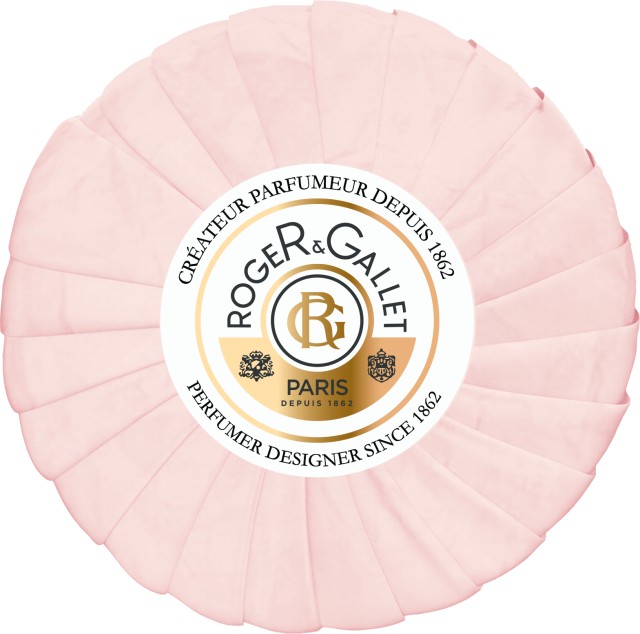 Roger & Gallet Rose Savon Frais Boîte Cristal Perfumed Soap Αρωματική Πλάκα Σαπουνιού 100gr