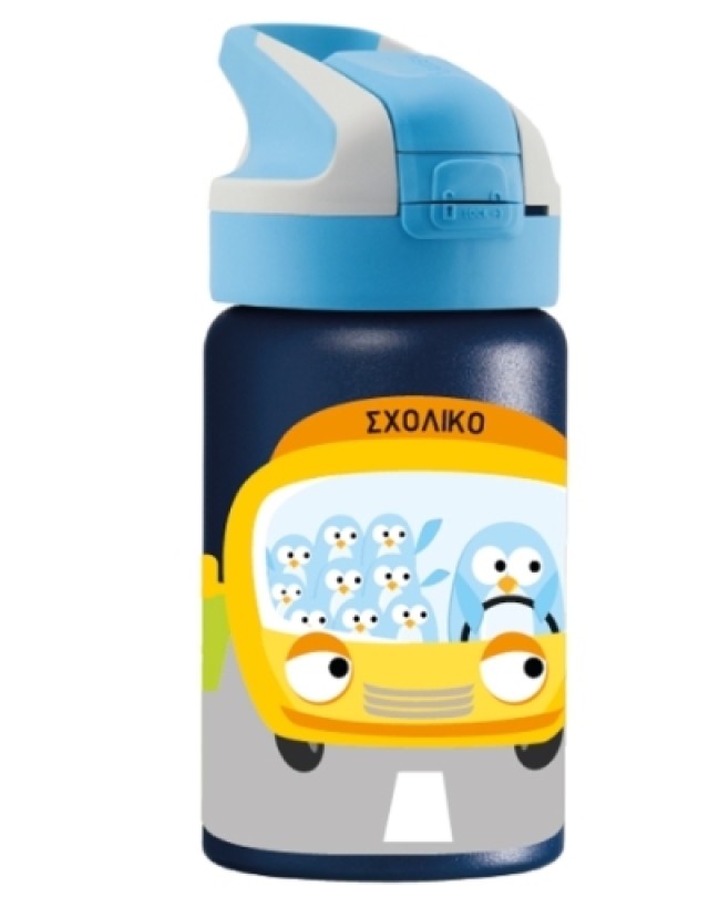 Laken Tritan Summit Blue Ισοθερμικό Παγούρι Μπλε Σχολικό με Καλαμάκι Σ &hellip;