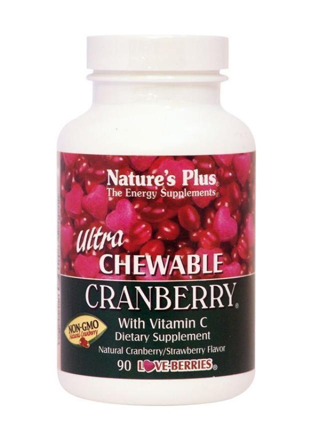 Natures Plus Ultra Chewable Cranberry 90 μασώμενες ταμπλέτες Natures Plus Ultra Chewable Cranberry 90 μασώμενες ταμπλέτες