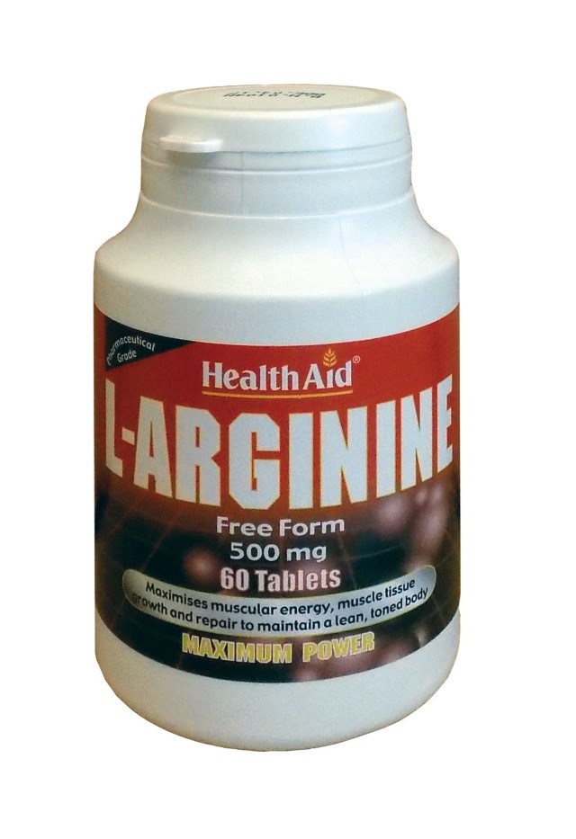 Health Aid L-Arginine 500mg Συμπλήρωμα Διατροφής με Αργινίνη 60 Ταμπλέ …