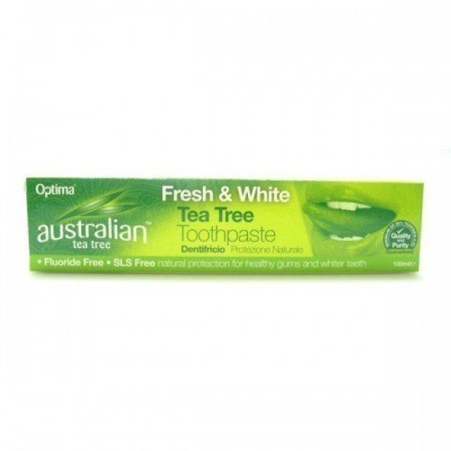 Optima Australian Organic Tea Tree Fresh & White Toothpaste, 100 ml Optima Australian Organic Tea Tree Fresh & White Toothpaste, 100 ml