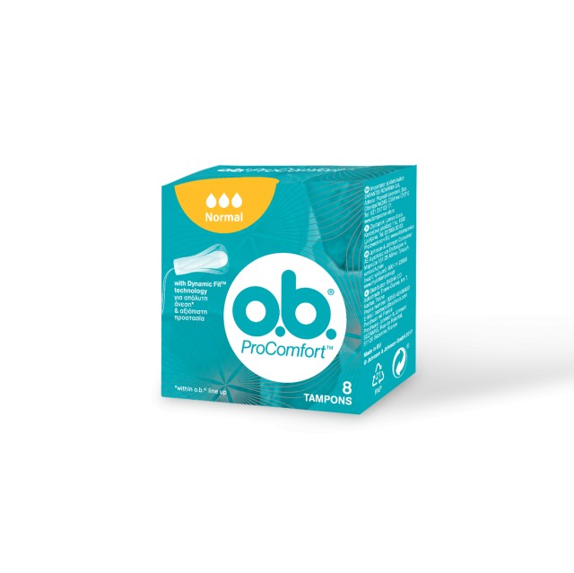O.B.® Procomfort Normal Για Ελαφριά - Μέτρια Ροή 8 Τεμάχια