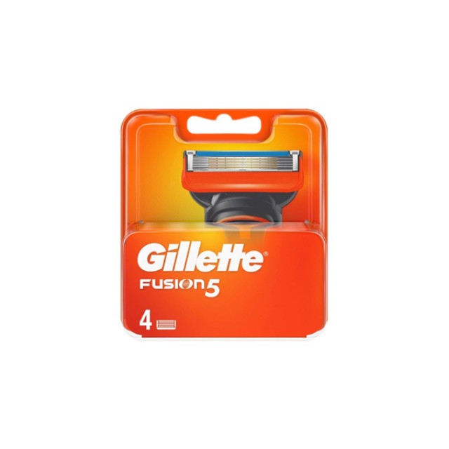 Gillette Fusion5 Ανταλλακτικές Κεφαλές Ξυρίσματος 4 Τεμάχια