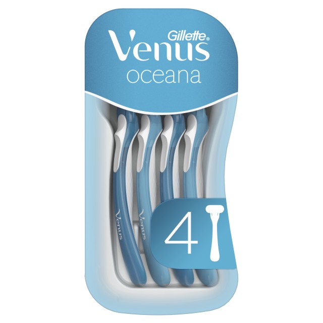 Gillette Venus Oceana Γυναικεία Ξυραφάκια μιας Χρήσεως 4 Τεμάχια