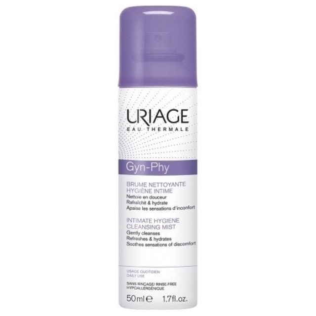 Uriage Gyn-Phy Intimate Hygiene Cleansing Mist Καθαριστικό για την Ευαίσθητη Περιοχή, 50ml