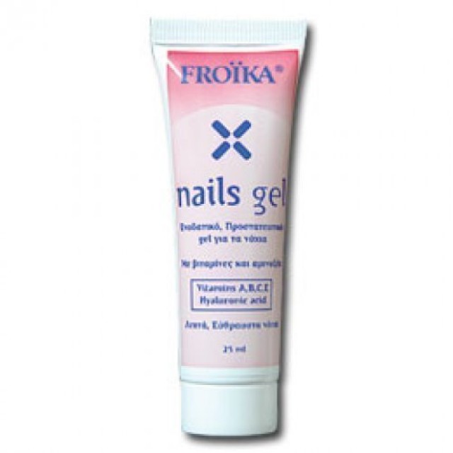 Froika Nails Gel, Τζελ για Εύθραυστα, Κιτρινισμένα, Θαμπά Νύχια, 25ml