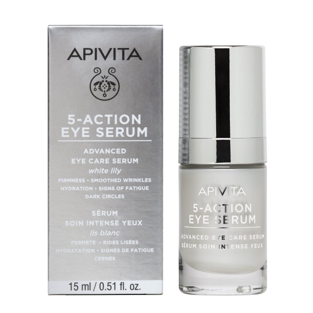 Apivita 5-Action Eye Serum Ορός Εντατικής Φροντίδας Γύρω από τα Μάτια …