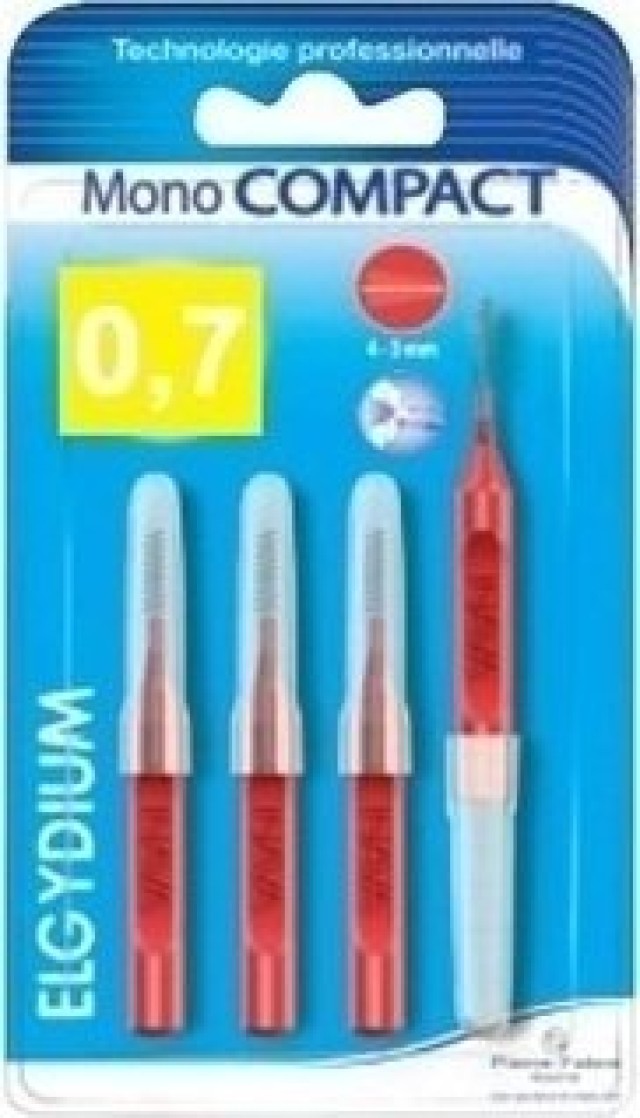 Elgydium Clinic Mono Compact 0.7mm, Μεσοδόντια βουρτσάκια, για την απο …