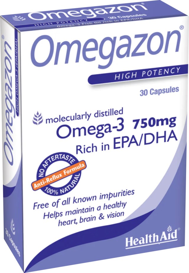 Health Aid Omegazon Συμπλήρωμα Διατροφής με Ωμέγα-3 Λιπαρά Οξέα για &hellip;