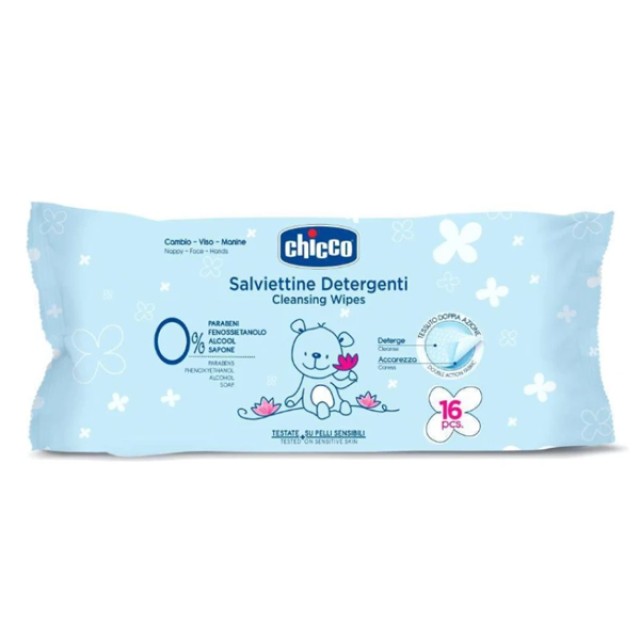 Chicco Cleansing Wipes Απαλά Μωρομάντηλα (09163-20), 16τμχ