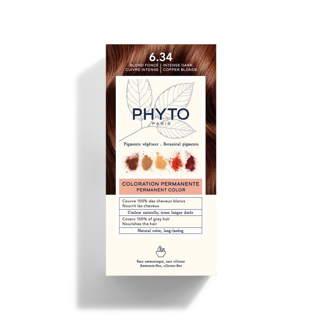 Phyto PhytoColor Βαφή Μαλλιών 6.34 Ξανθό Σκούρο Έντονο Χάλκινο Χωρίς &hellip;