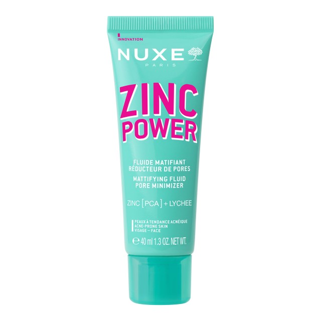 Nuxe Zinc Power Mattifying Fluid Pore Minimizer Κρέμα για Ματ Αποτέλεσ …