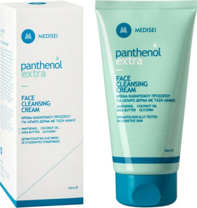 Medisei Panthenol Extra Face Cleansing Cream Αφρώδης Κρέμα Καθαρισμού Προσώπου για Λιπαρή και με Τάση Ακμής Επιδερμίδα 150ml