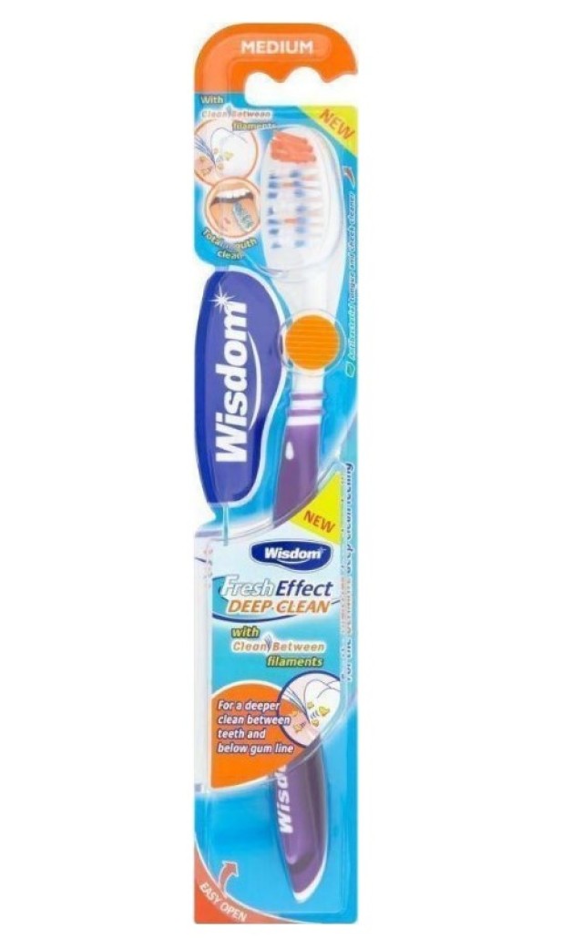 Wisdom Fresh Effect Toothbrush Medium Οδοντόβουρτσα Για Βαθύ Καθαρισμό