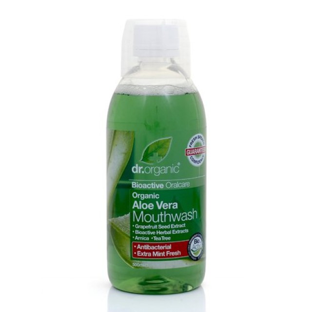 Dr.Organic Aloe Vera Mouthwash, 500ml