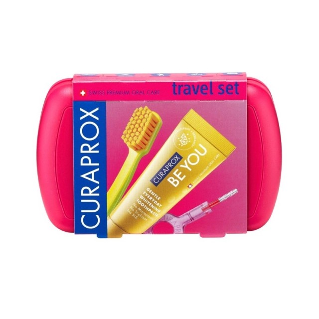 Curaprox Travel Set Φροντίδα Στοματικής Υγιεινής Χρώματος Φούξια Curaprox Travel Set Φροντίδα Στοματικής Υγιεινής Χρώματος Φούξια