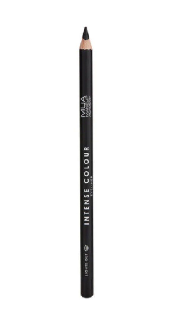MUA Intense Μολύβι Ματιών Colour Eyeliner Lights Out Μαύρο 1.5gr