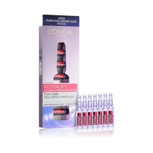 LOreal Paris Revitalift Filler Αμπούλες Για Εντατική Ενυδάτωση 7x1.3ml LOreal Paris Revitalift Filler Αμπούλες Για Εντατική Ενυδάτωση 7x1.3ml