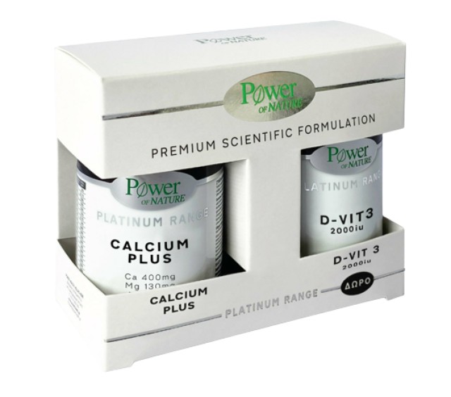 Power Health PROMO Power of Nature Calcium Plus 30 Κάψουλες - ΔΩΡΟ D-Vit 3 2000iu 20 Δισκία