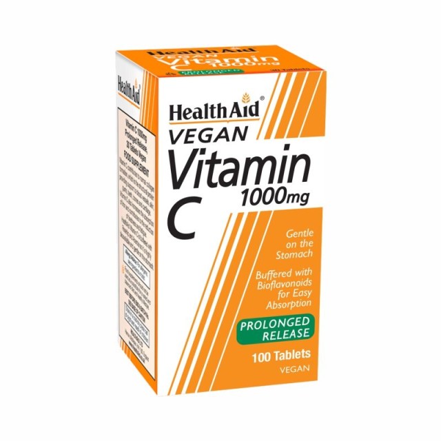 Health Aid Vitamin C 1000mg Prolonged Release Συμπλήρωμα Διατροφής για το Ανοσοποιητικό Σύστημα 100 Φυτικές Ταμπλέτες