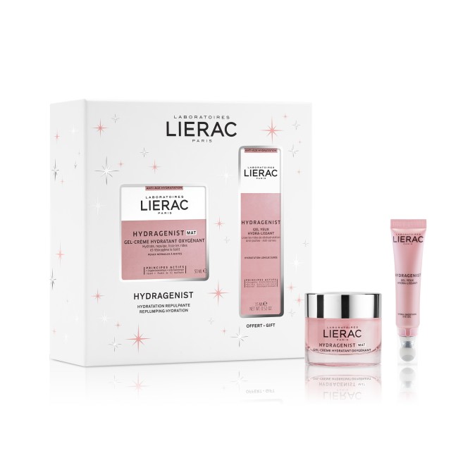 Lierac PROMO Hydragenist Ενυδατική Gel Creme Οξυγόνωσης & Επαναπύκνωσης, για Κανονικές & Μικτές Επιδερμίδες 50ml - ΔΩΡΟ Gel Ματιών Ενυδάτωσης & Λείανσης 15ml