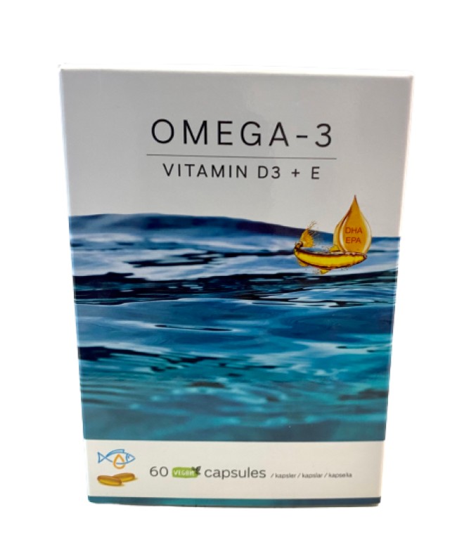 Vencil Omega 3 - Vitamin D3 + E Συμπλήρωμα Διατροφής Ωμέγα 3 60 Κάψουλ …