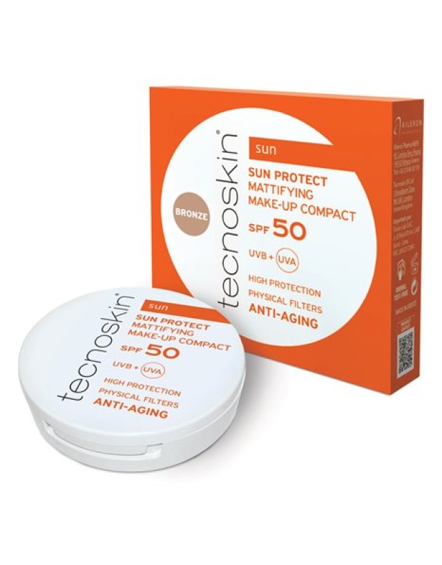 Tecnoskin Sun Protect Mattifying SPF50 Αντηλιακό Compact Make Up Προσώ …