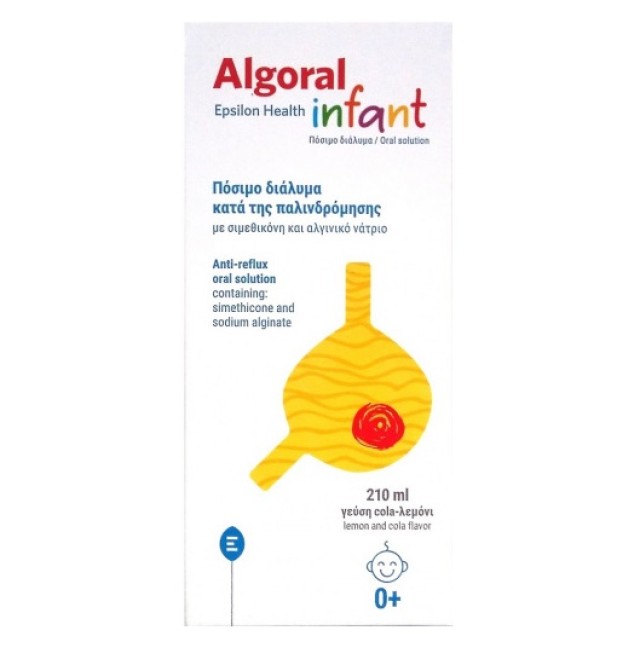 Epsilon Health Algoral Infant Παιδικό Πόσιμο Διάλυμα Κατά της Παλινδρόμησης με Γεύση Cola - Λεμόνι 210ml