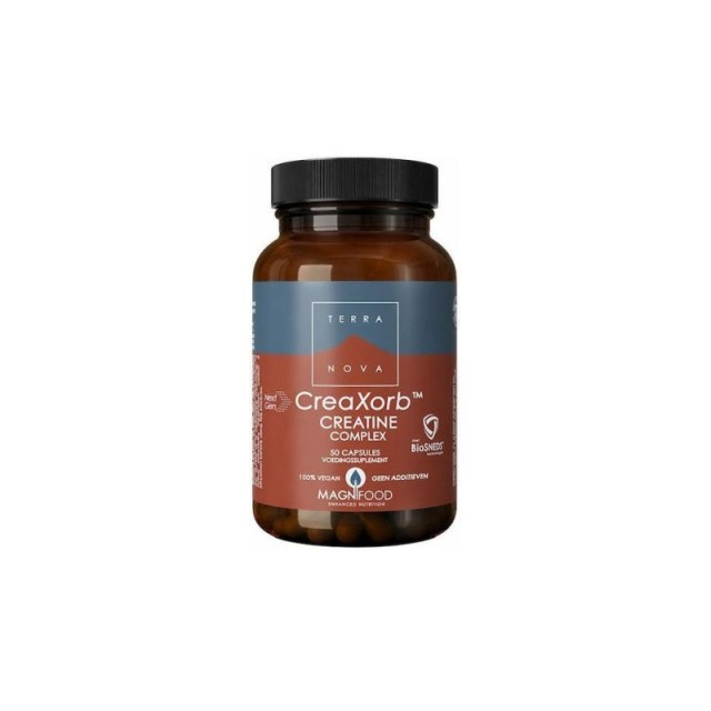 Terranova CreaXorb Creatine Plus Μονοϋδρική Κρεατίνη 50 Φυτικές Κάψουλ &hellip;