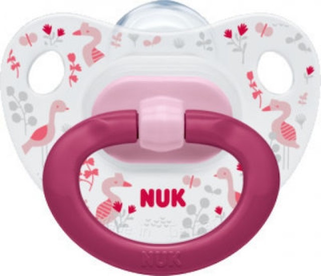 Nuk Happy Days Πιπίλα Σιλικόνης Με Κρίκο 6-18m+ 1 Τεμάχιο [10.736.376]