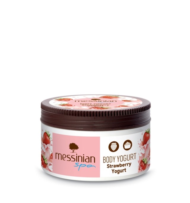 Messinian Spa Body Yogurt Strawberry Ενυδατικό Γιαούρτι Σώματος με Άρωμα Φράουλα 250ml