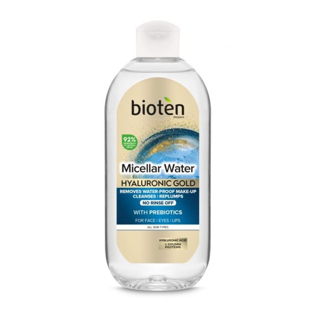 Bioten Micellar Water Hyaluronic Gold Νερό Καθαρισμού για Πρόσωπο, Μάτ …