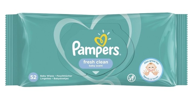 Pampers Baby Wipes Fresh Clean Μωρομάντηλα 52 Τεμάχια