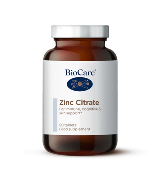 BioCare Zinc Citrate Κιτρικός Ψευδάργυρος Υψηλής Απορρόφησης 90 Ταμπλέ &hellip;