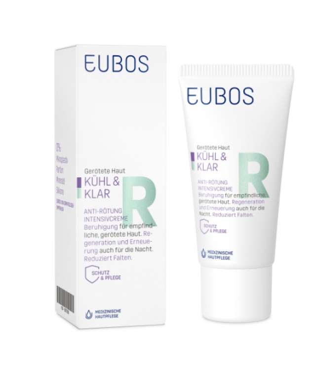 Eubos Cool and Calm R Redness Relieving Intensive Cream Καταπραϋντική Κρέμα Νυκτός Κατά της Ερυθρότητας 30ml
