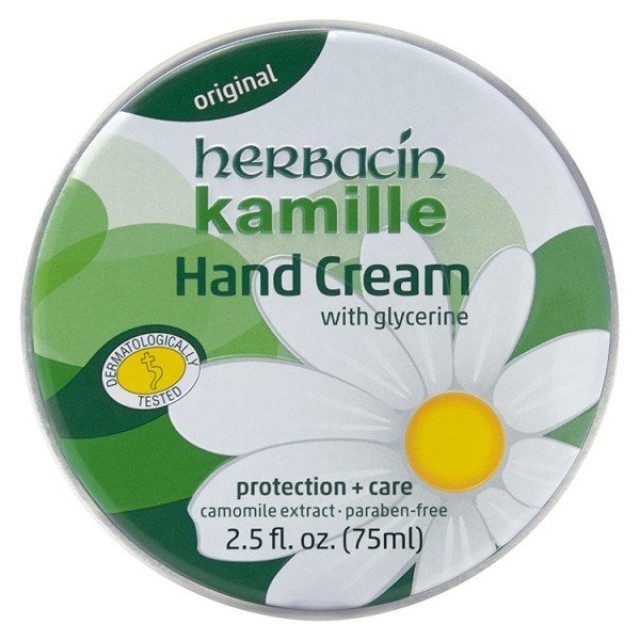 Herbacin Hand Cream Kamille Glycerine Original Κρέμα Χεριών με Γλυκερίνη, 75ml