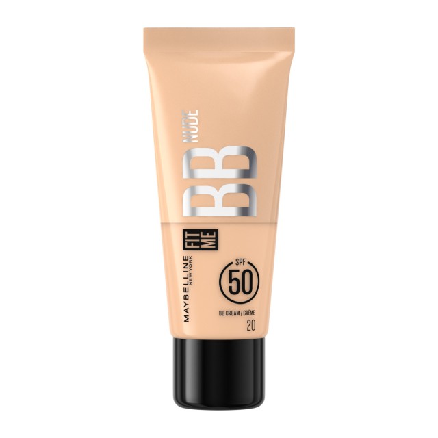 Maybelline Fit Me Nude BB Κρέμα με SPF50 Ν.20 για Υψηλή Κάλυψη 30ml