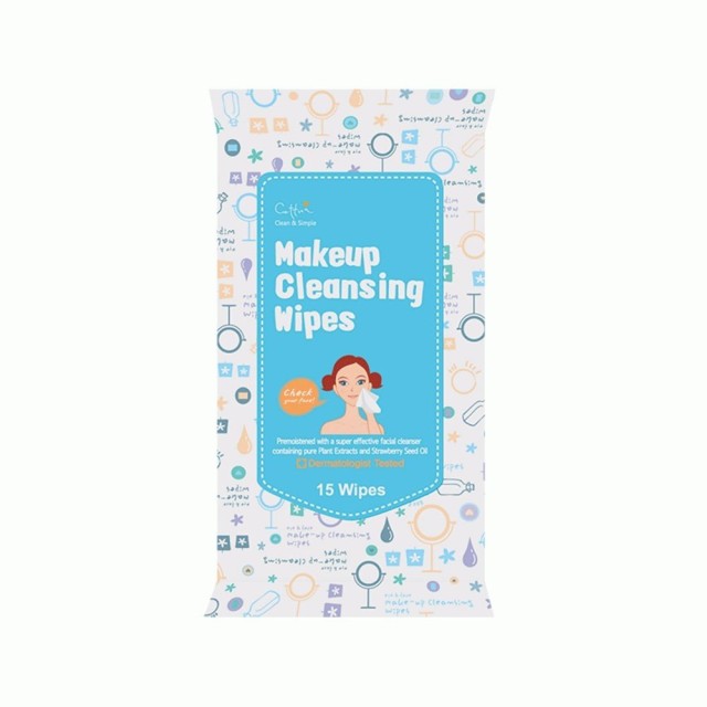Vican Cettua Clean & Simple Make up Cleansing Wipes Μαντηλάκια Καθαρισ &hellip;