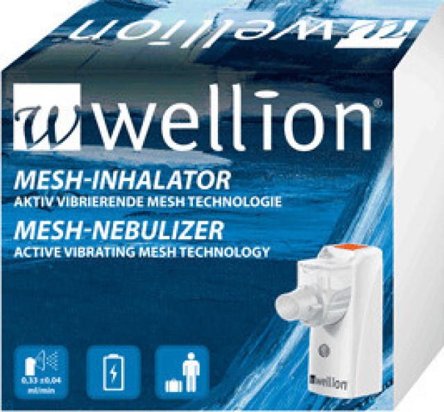 Wellion Mesh Inhalator Φορητός Νεφελοποίητης με Επαναφορτιζόμενη Μπατα … Wellion Mesh Inhalator Φορητός Νεφελοποίητης με Επαναφορτιζόμενη Μπατα …