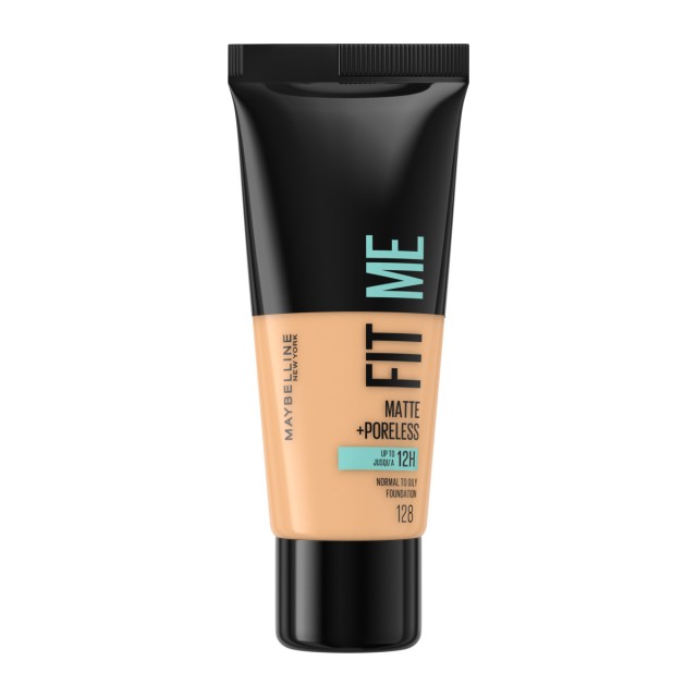 Maybelline Fit Me Matte + Poreless Foundation 128 Βάση για Φυσικό Ματ … Maybelline Fit Me Matte + Poreless Foundation 128 Βάση για Φυσικό Ματ …