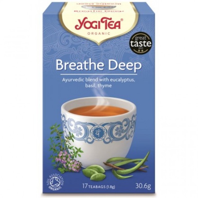 Yogi Tea Breathe Deep Βιολογικό Τσάι για Ελεύθερη Αναπνοή & Ευεξία 17 … Yogi Tea Breathe Deep Βιολογικό Τσάι για Ελεύθερη Αναπνοή & Ευεξία 17 …