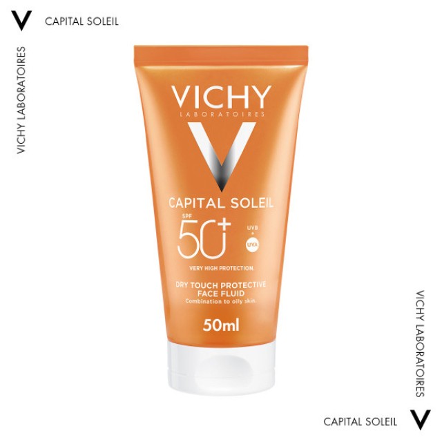 Vichy Capital Soleil SPF50+ Αντηλιακή Κρέμα Προσώπου Dry Touch για Ματ &hellip;