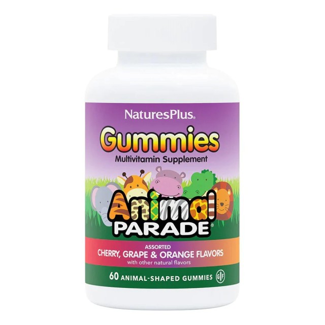 Natures Plus Animal Parade Multivitamin Assorted Cherry, Grape & Orang …