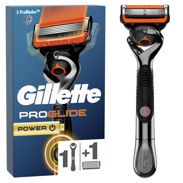 Gillette ProGlide Power Ξυριστική Μηχανή &1 Ανταλλακτική Κεφαλή