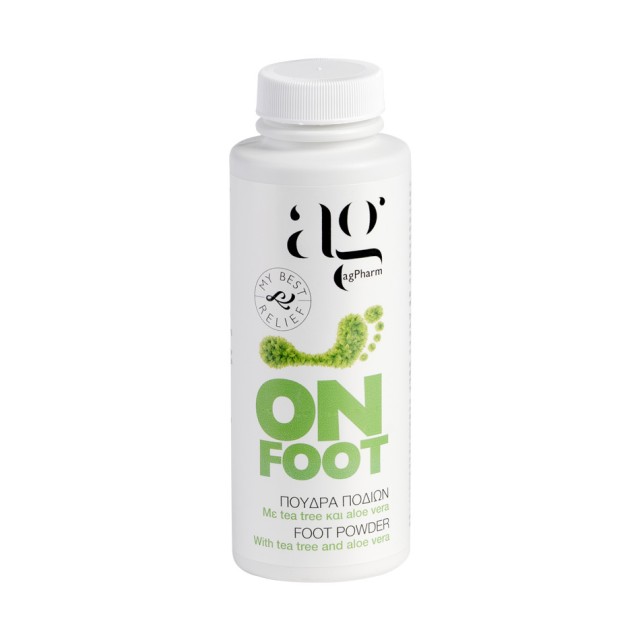 Ag Pharm Powder on Foot Πούδρα Ποδιών Κατά της Κακοσμίας με Tea tree & &hellip;