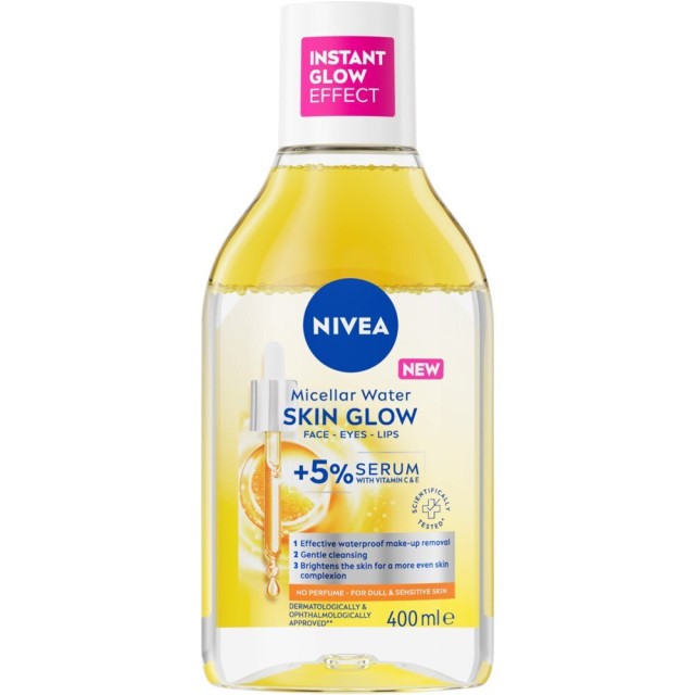 Nivea Skin Glow Micellar Νερό Καθαρισμού για Θαμπή & Ευαίσθητη Επιδερμ &hellip;