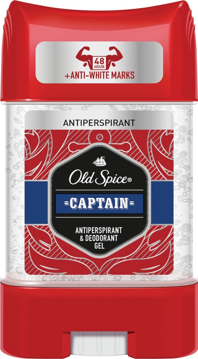 Old Spice Captain Antiperspirant & Deodorant Gel Ανδρικό Αποσμητικό 48ωρης Προστασίας 70ml