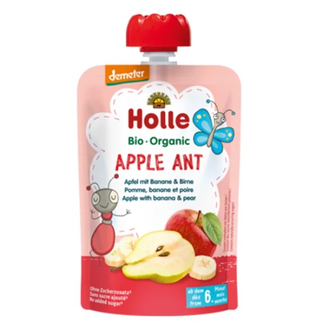 Holle Bio Φρουτοπουρές από 6m+ Μήλο, Μπανάνα & Αχλάδι 100gr Holle Bio Φρουτοπουρές από 6m+ Μήλο, Μπανάνα & Αχλάδι 100gr