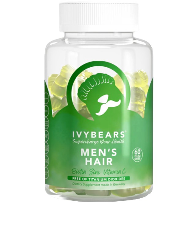 IvyBears Mens Hair Ανδρικό Βιταμινούχο Συμπλήρωμα Διατροφής για την Κα …
